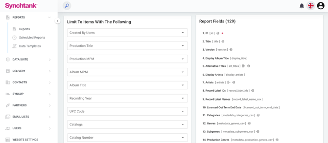 Album Report - Reports Support Article