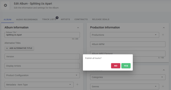 Auto-Track Publish when Publishing Album - Release Notes June 2026