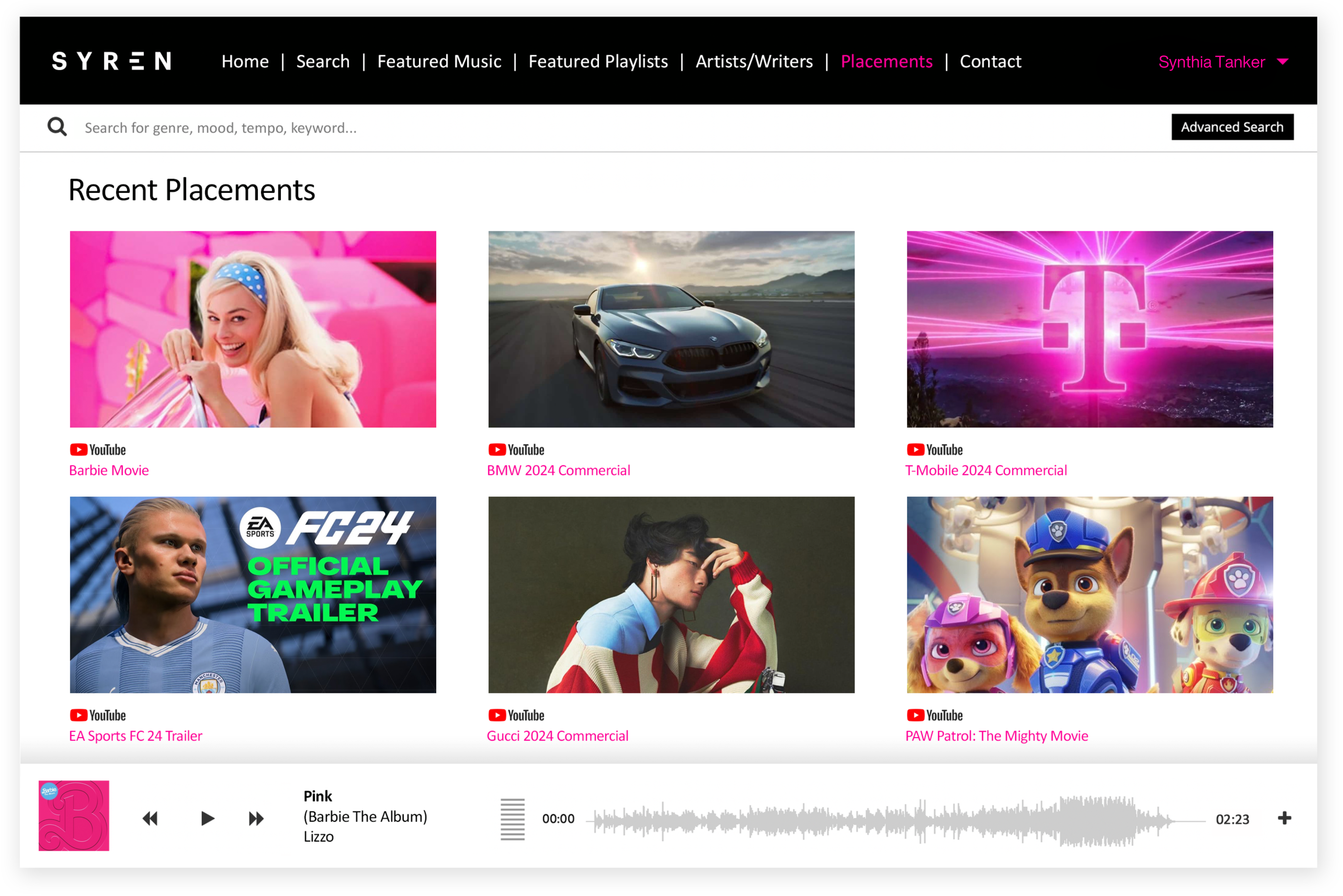 Core - Front-End - Featured Placements
