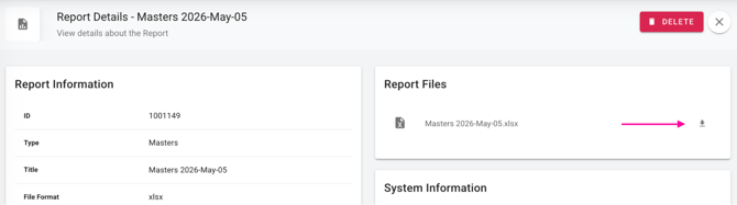 Album Upload - Report Details