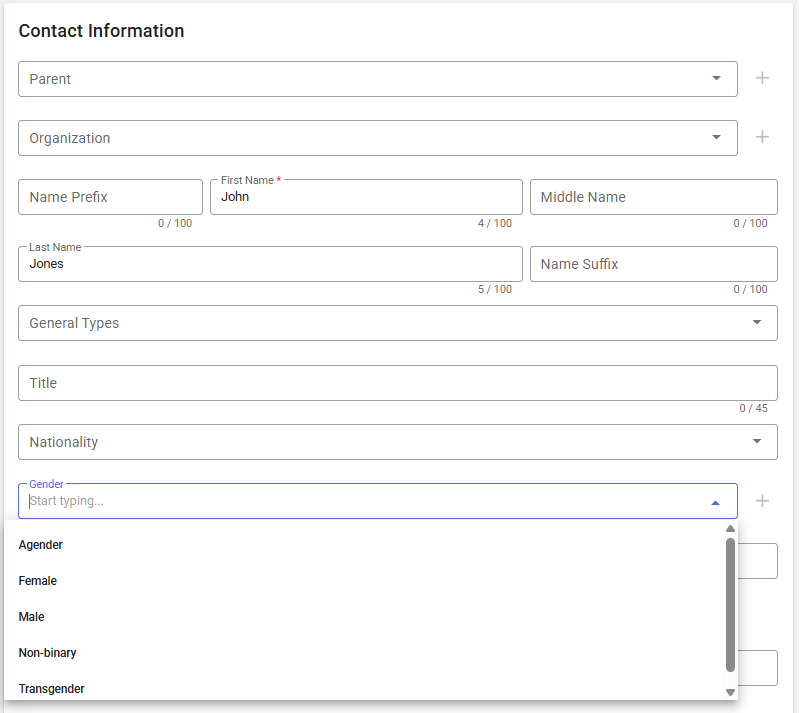 Release Notes 2026 - Contacts Gender Field